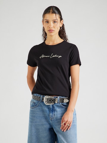 ARMANI EXCHANGE Shirt in Zwart: voorkant