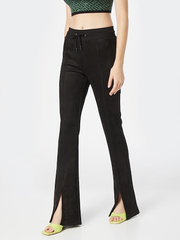 GUESS Flared Trousers 'STELA' in Black: front