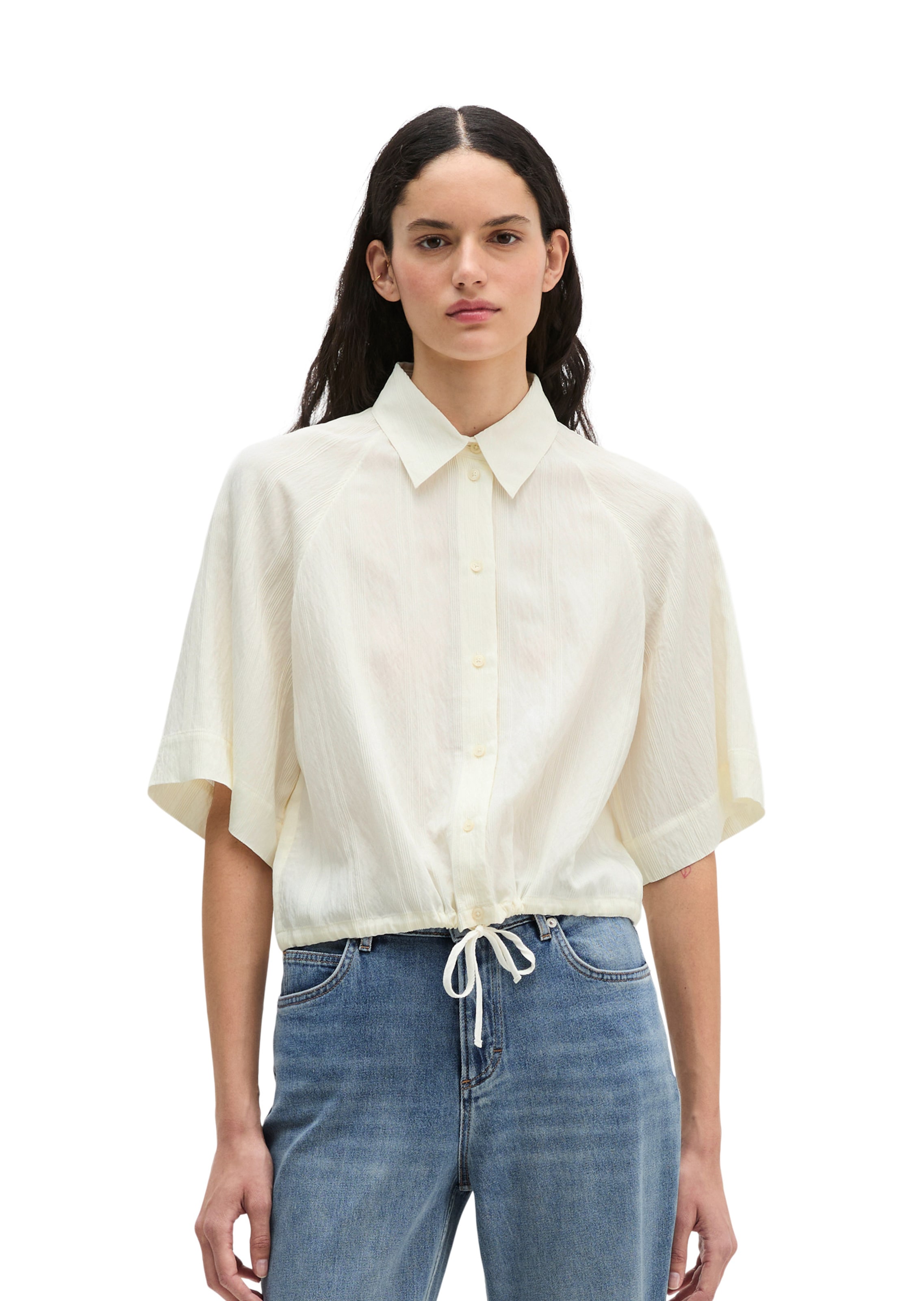 Marc O'Polo Bluse in Weiß: Vorderseite