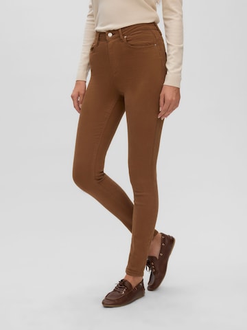 Coupe slim Jean 'VMSophia' VERO MODA en marron : devant