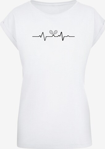 T-shirt 'Tennis Beats' Merchcode en blanc : devant