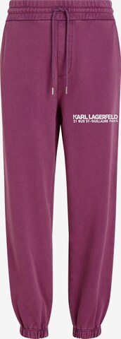 Karl Lagerfeld Regular Broek in Roze: voorkant