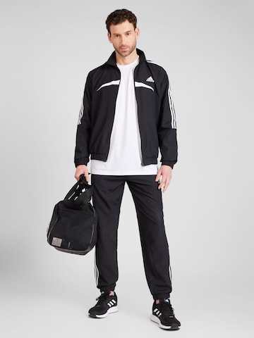 juoda ADIDAS SPORTSWEAR Treniruočių kostiumas