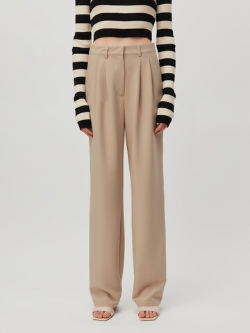 LeGer by Lena Gercke Regular Pleat-Front Pants 'Elena Tall' in Beige