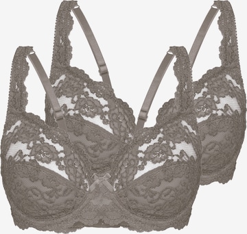 sassa Bra 'CLASSIC LACE' in Brown: front