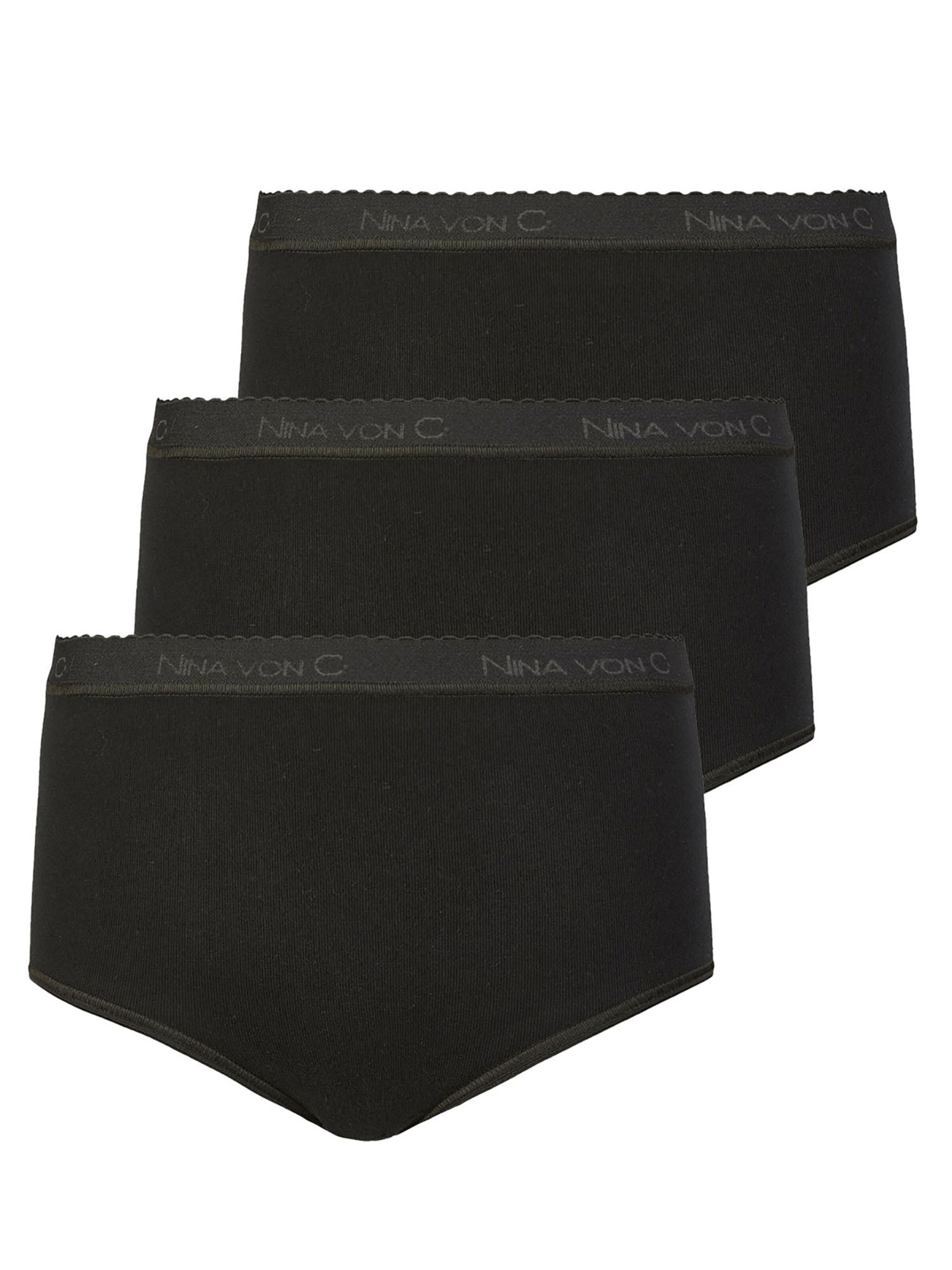 Nina von C. Panty 'Slipboutique' in Black: front