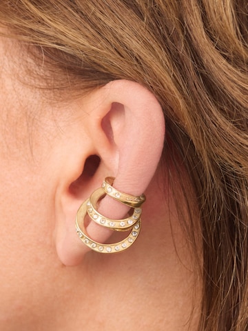 YParis - Pendientes 'Ear cuff Ridley Star G/S' en oro