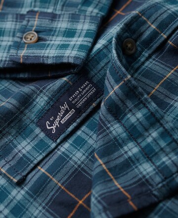 Superdry Regular fit Overhemd in Blauw