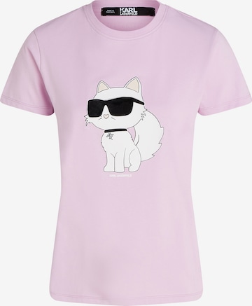 Karl Lagerfeld Koszulka w kolorze fioletowy: przód