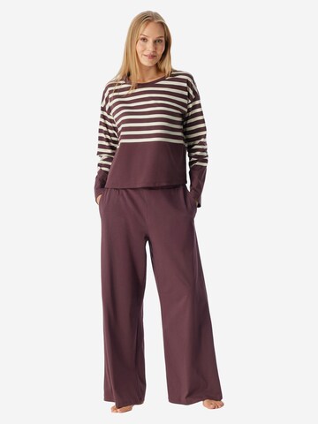 SCHIESSER Pyjama 'Casual Nightwear' in Bruin