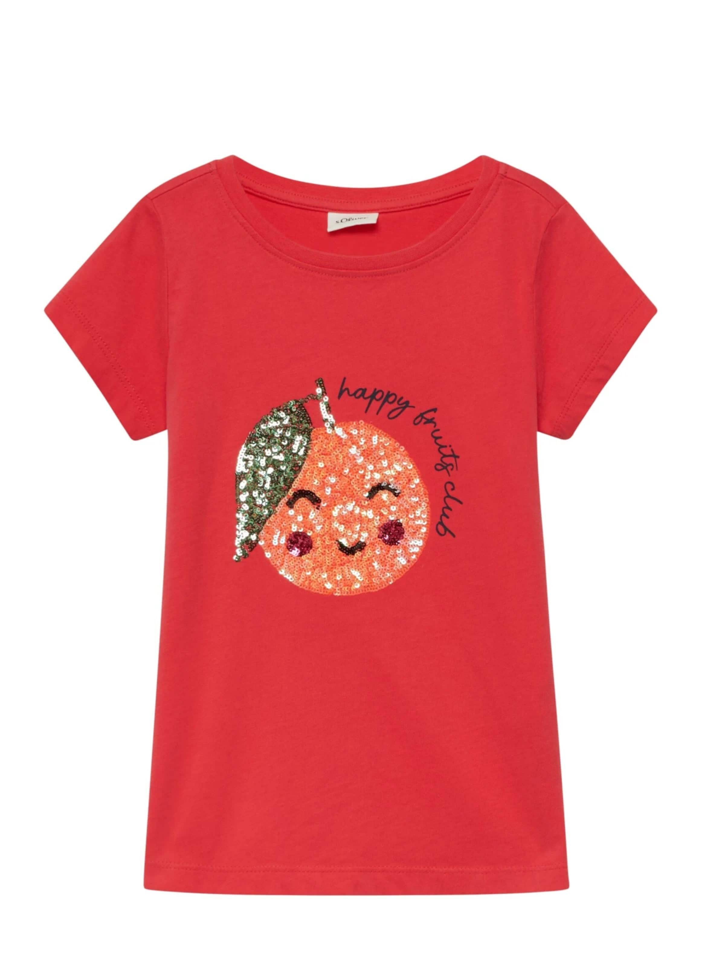 s.Oliver Shirt 's.Oliver - Meisjes t-shirt' in Rood: voorkant