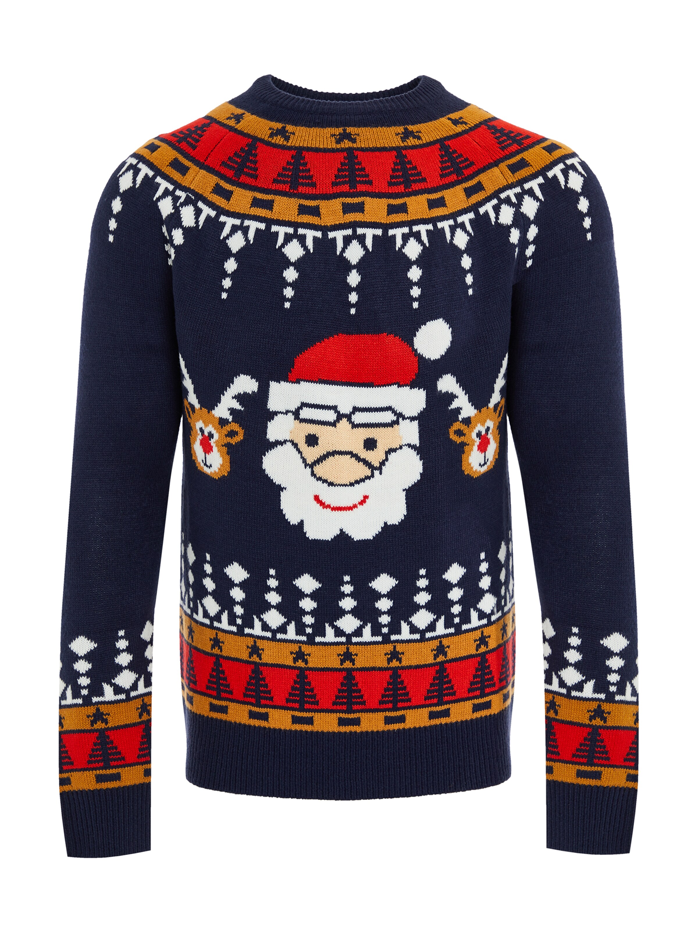 Threadbare Sweater in Navy / Mixed colours, Item view