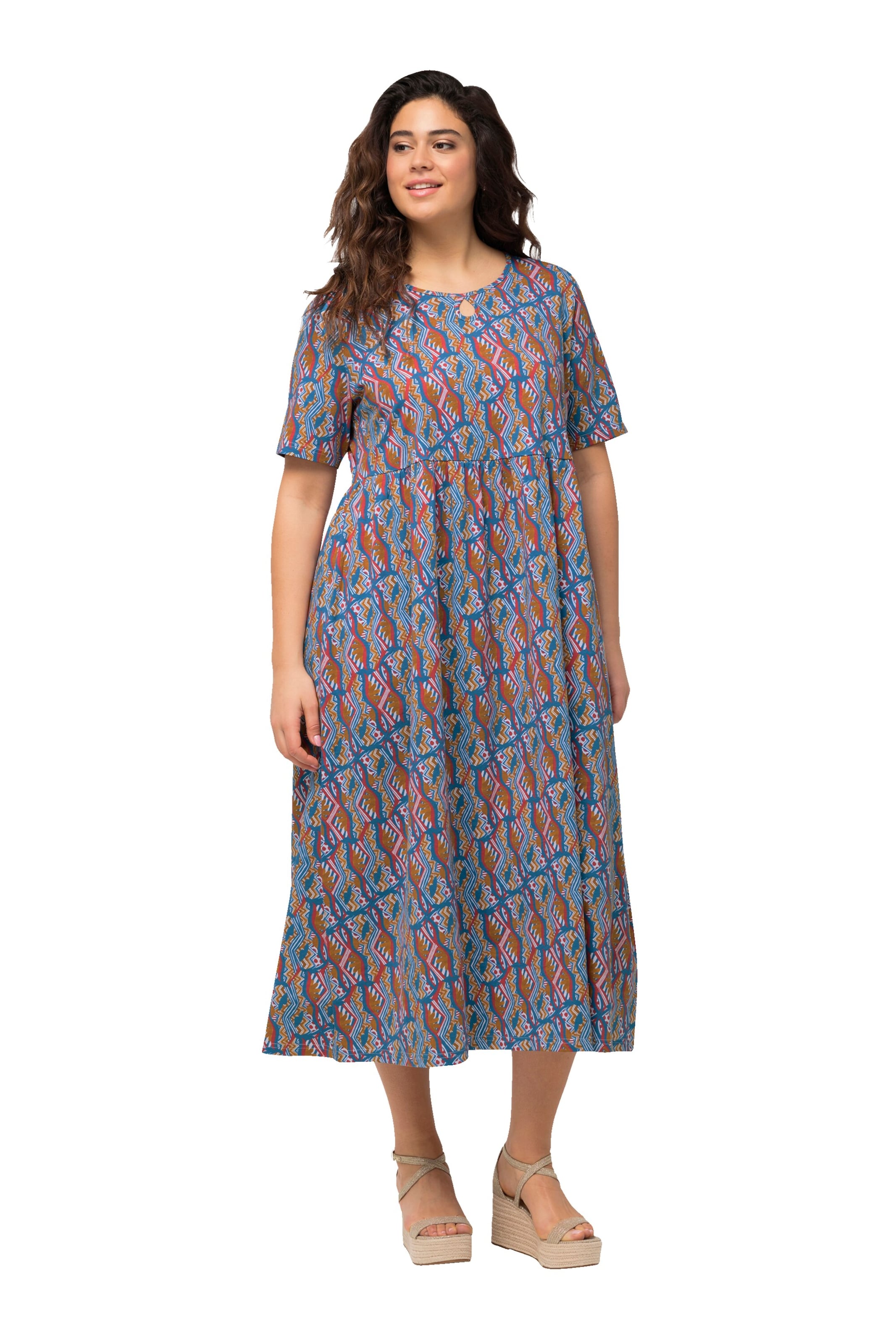 Ulla Popken Dress in Blue: front