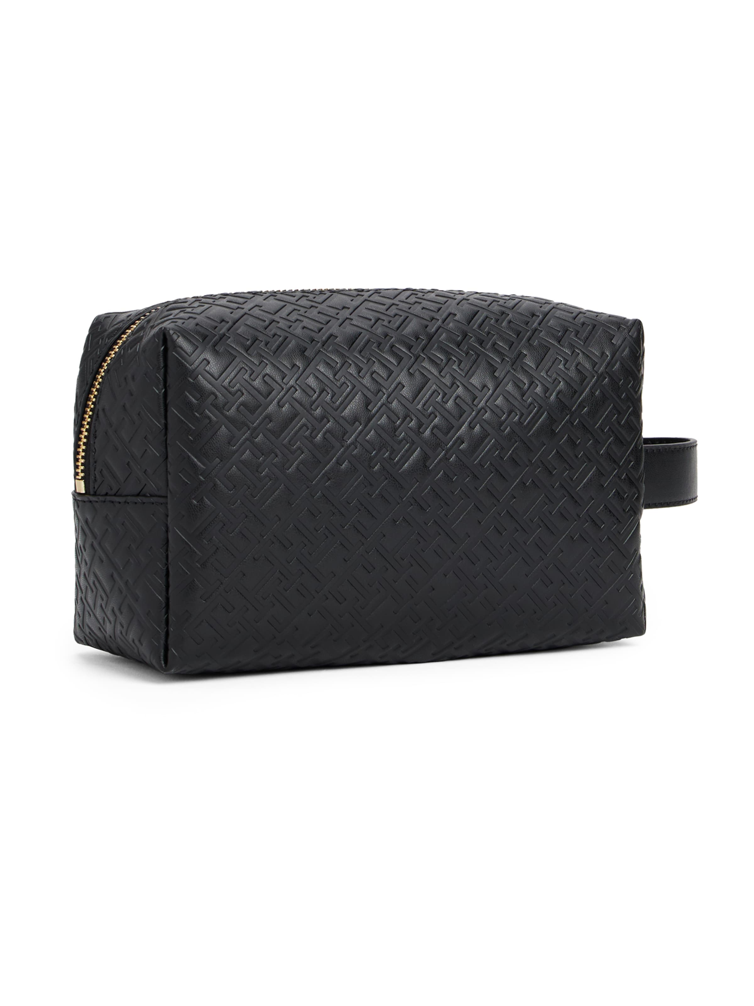 TOMMY HILFIGER Toaletna torbica | črna barva