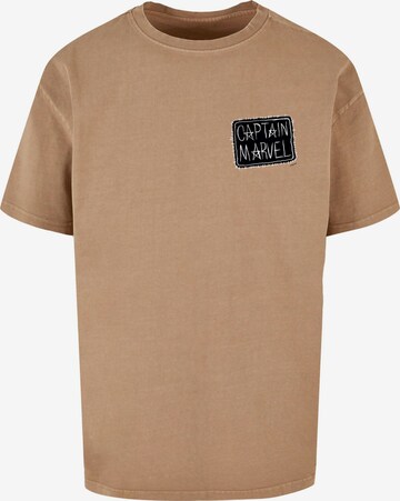 ABSOLUTE CULT Shirt 'Captain Marvel' in Beige: front