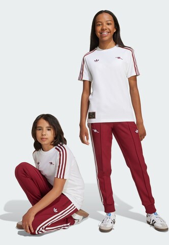 Effilé Pantalon de sport 'FC Arsenal Terrace Icons' ADIDAS ORIGINALS en rouge : devant