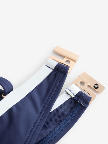 Mint Velvet Bandeau Bikini top in Blue