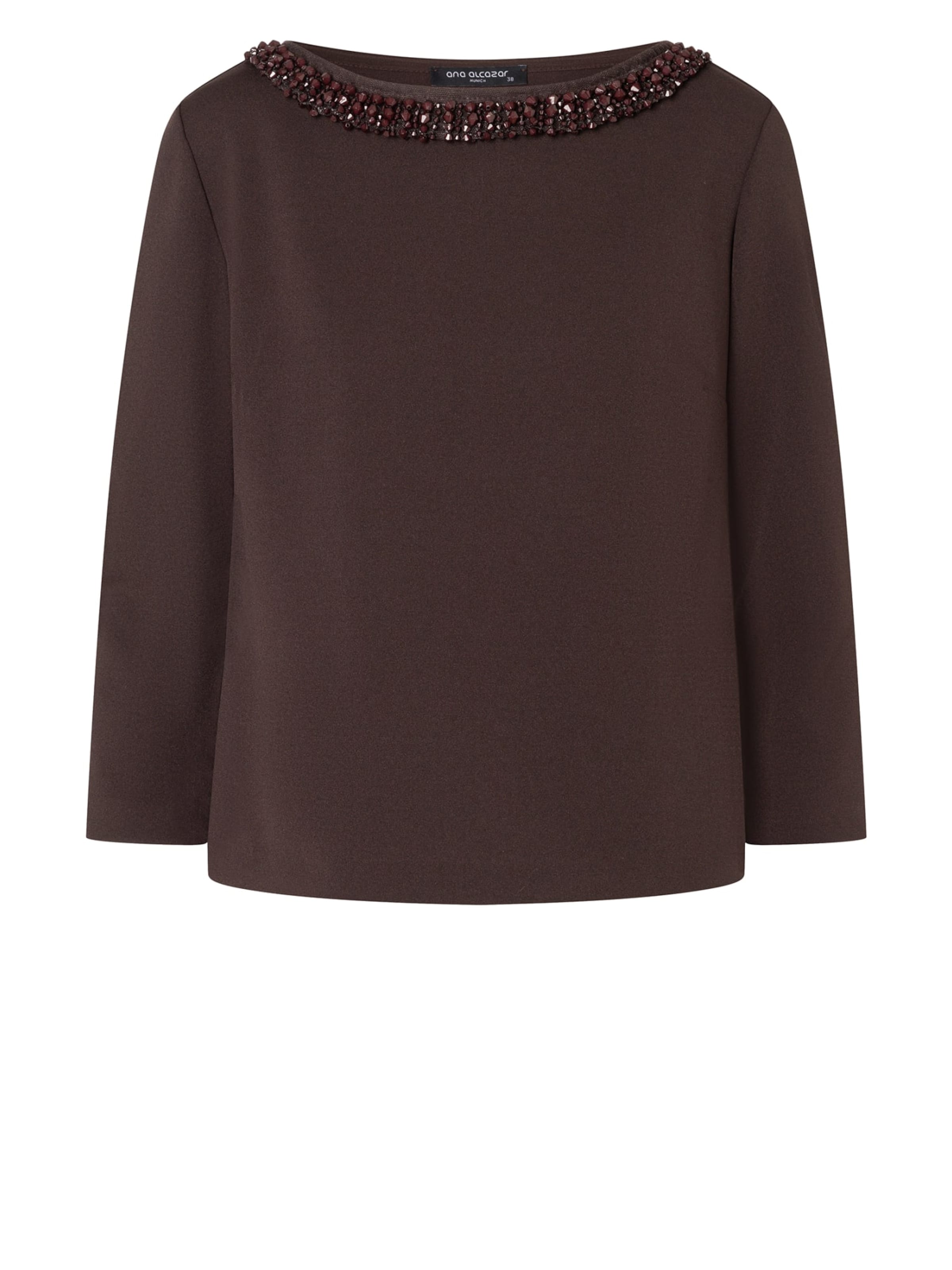 Ana Alcazar Top 'Engolys' in Brown