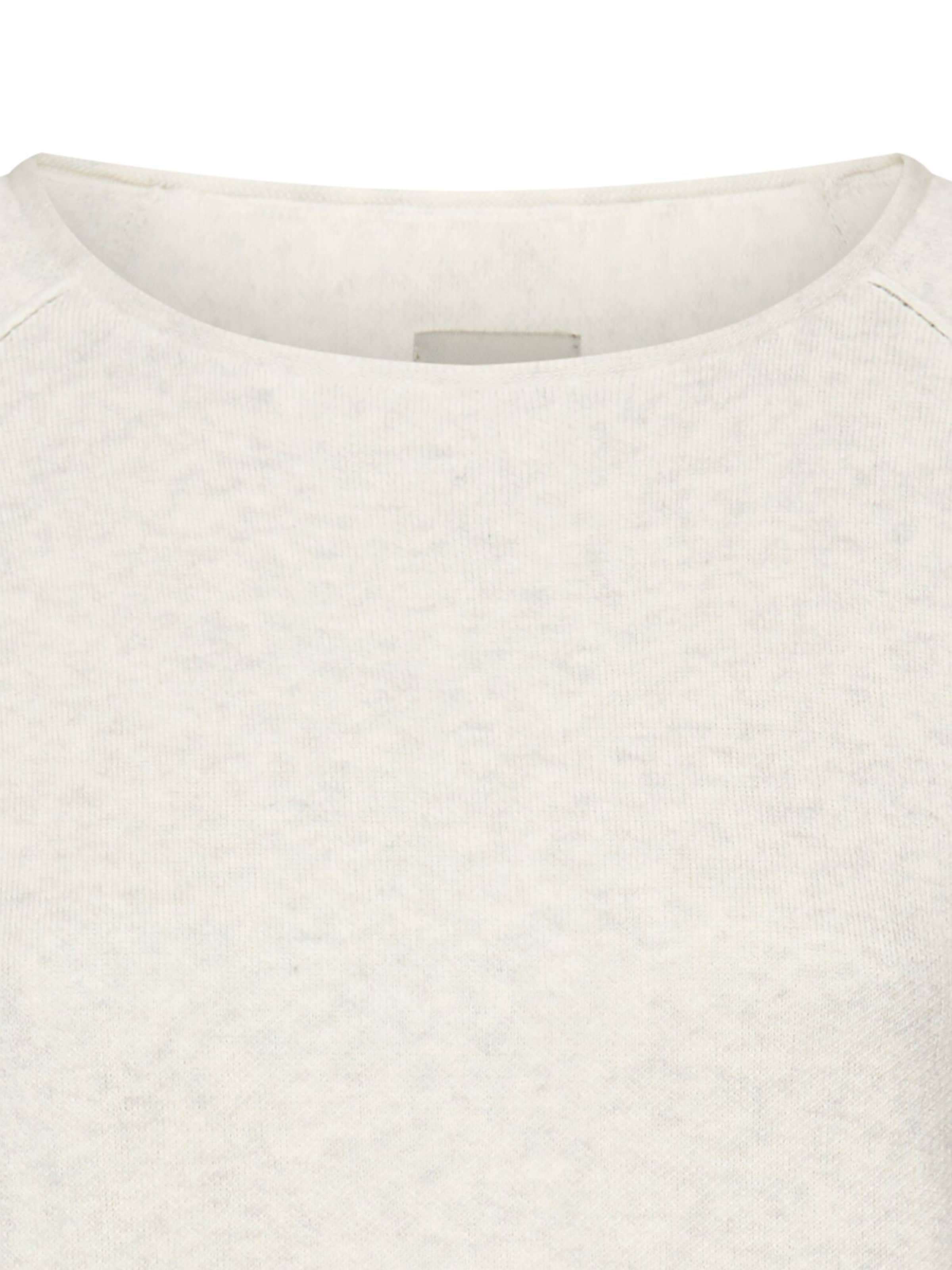 CAMEL ACTIVE Strickpullover mit Rundhalsausschnitt in Weiß