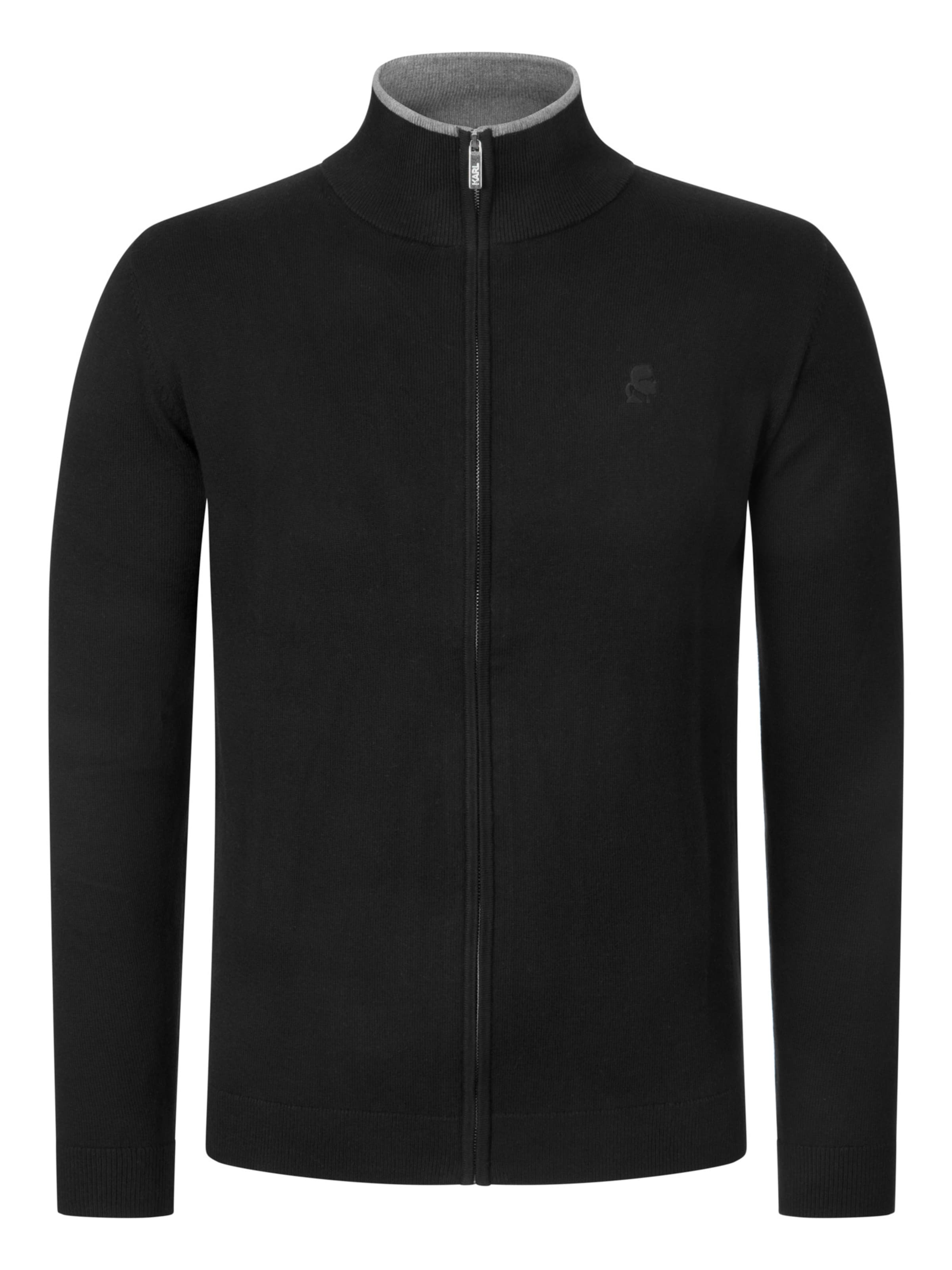 Karl Lagerfeld Sweat jacket in Black: front