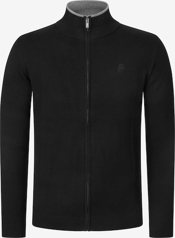 Veste de survêtement Karl Lagerfeld en noir : devant