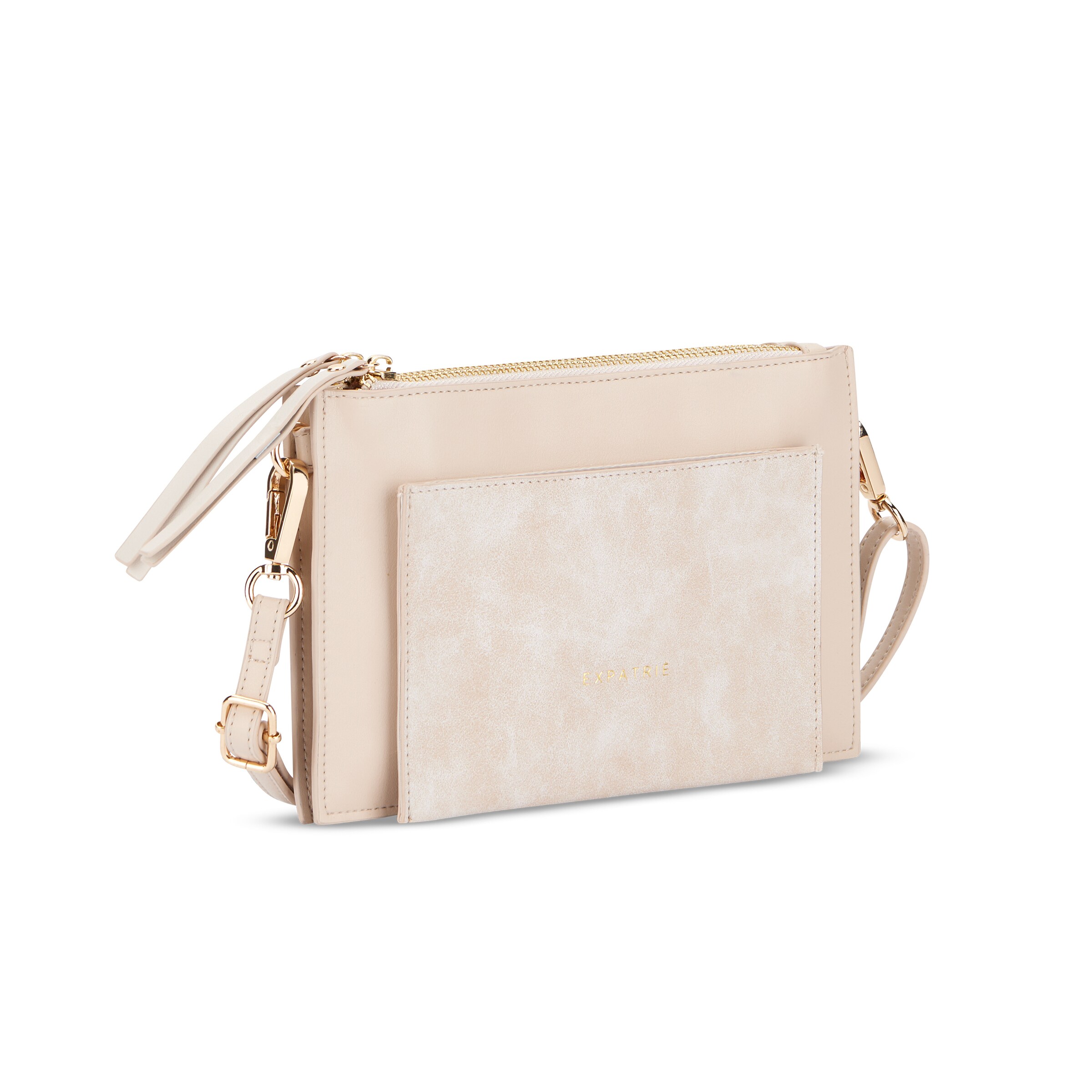 Sac à bandoulière 'Isabelle' Expatrié en beige