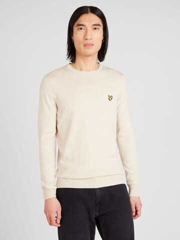 Pull-over Lyle & Scott en gris : devant