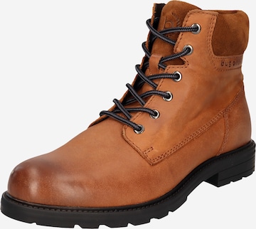 bugattiČizme na vezanje - smeđa boja: prednji dio