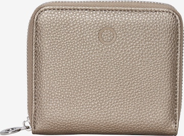 O bag Wallet in Gold: front