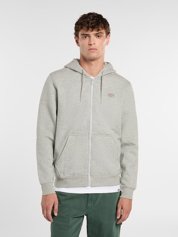 DICKIES Jopa na zadrgo 'Oakport' | siva barva: sprednja stran