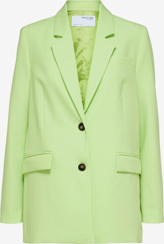 Blazer 'Binna' SELECTED FEMME en vert : devant