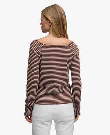 Superdry & Co Shirt 'Bardot' in Braun
