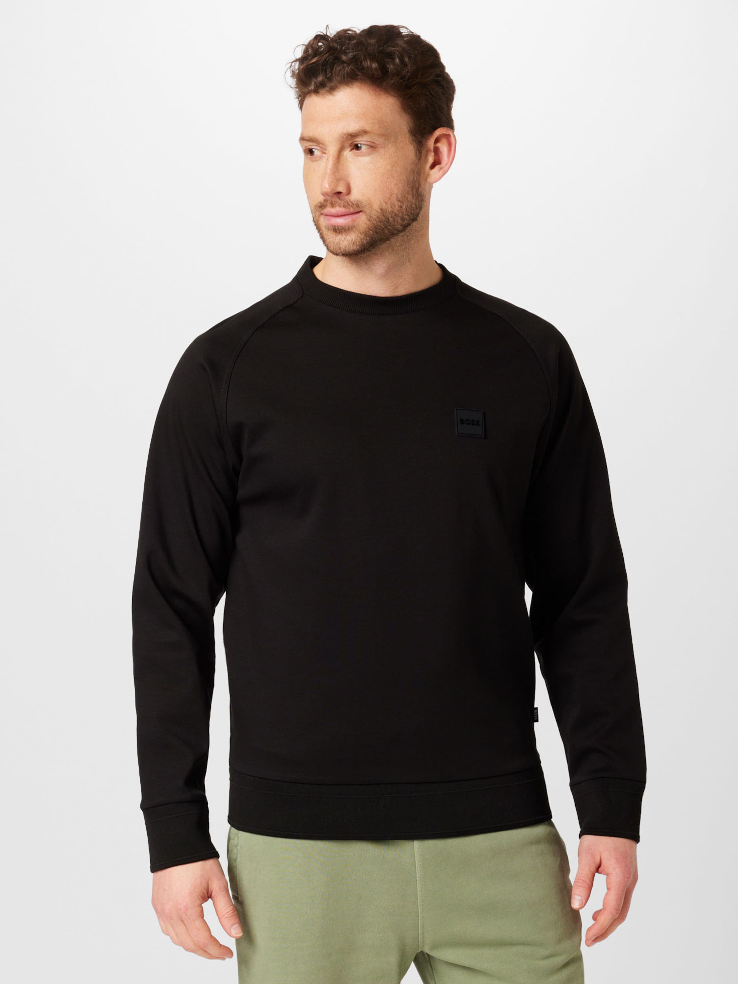 BOSS Sweatshirt Stadler in Schwarz ABOUT YOU