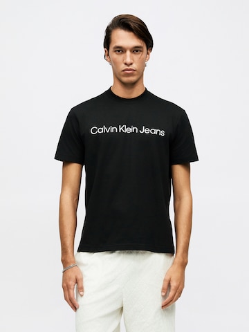 Calvin Klein Jeans Μπλουζάκι σε μαύρο: μπροστά