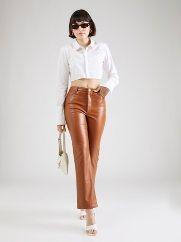 Regular Pantalon 'ALESI' Bardot en marron