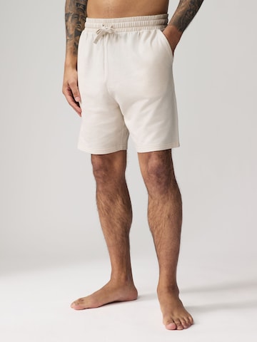 Next Regular Pants in Beige: front