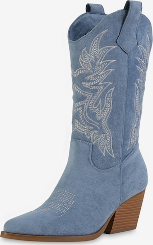 Bottes de cowboy 'Ella' Van Hill en bleu : devant