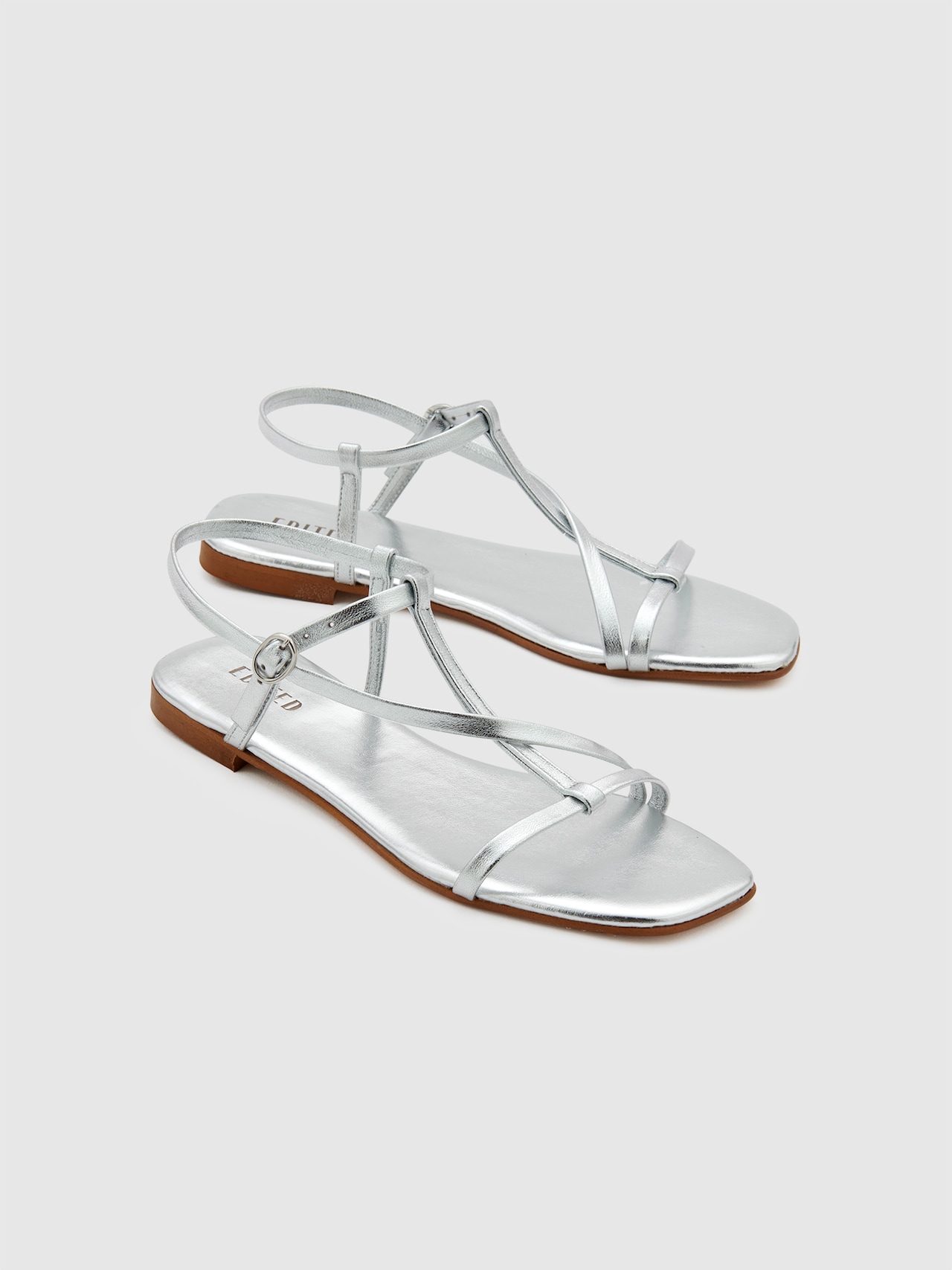 EDITED Sandaler med rem 'Toyah' sølv