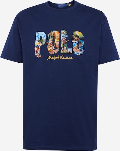 Polo Ralph Lauren T-shirt i marinblå / ljusblå / citrongul / mörkorange, Produktvy