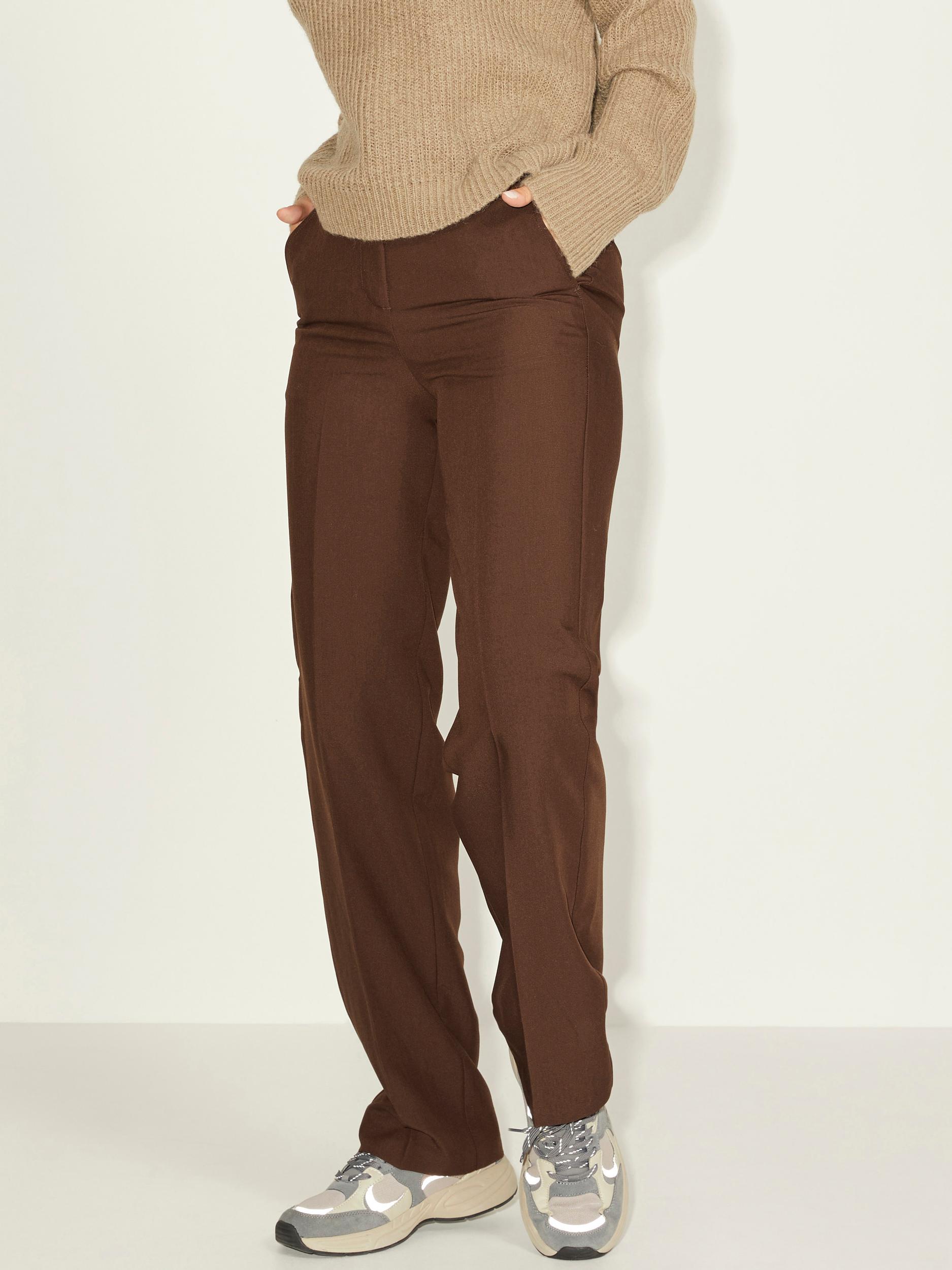 Spodnie Odzież JJXX Spodnie w kant MARY w kolorze Brązowym 