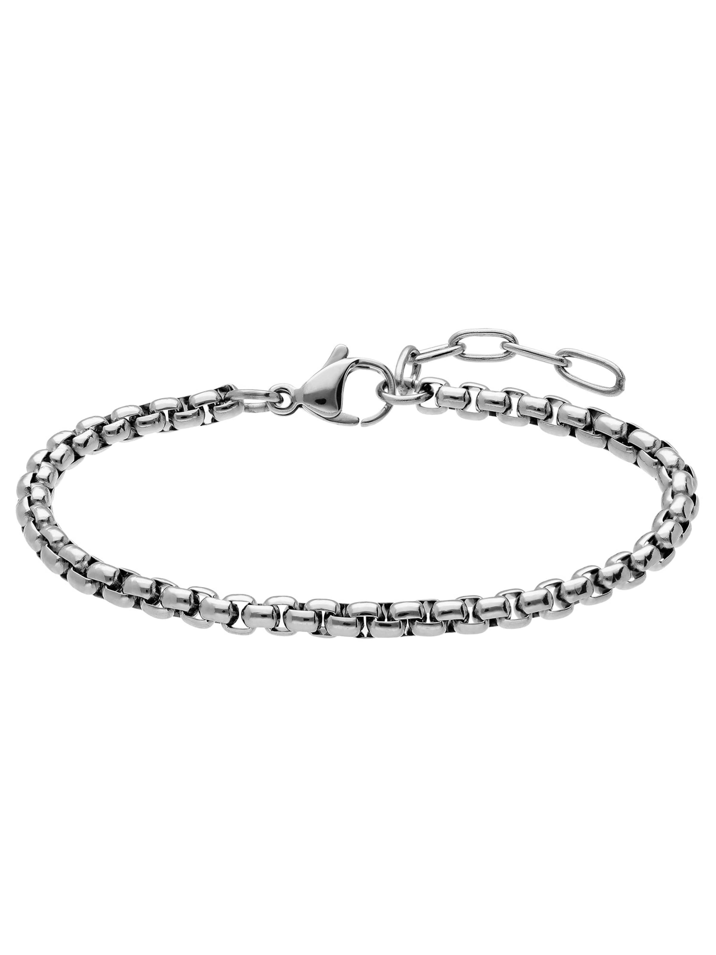 Lucardi Armband in Silber: Vorderseite