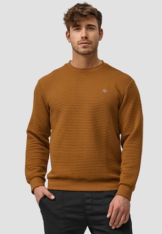 INDICODE JEANS Sweatshirt 'Dash' in Orange: predná strana