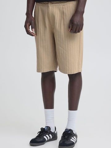 BLEND Regular Bandplooibroek 'BHMorgan' in Beige: voorkant