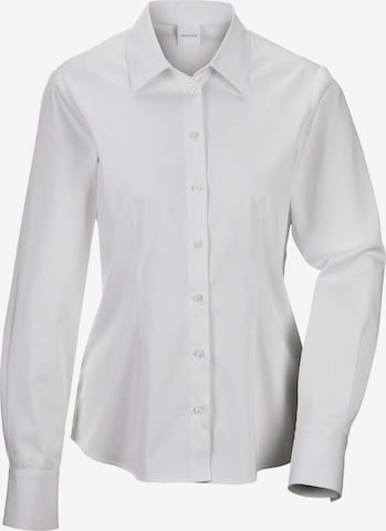 Chemisier MADELEINE en blanc : devant