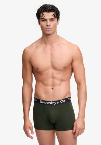Superdry & Co Bokserki w kolorze zielony: przód