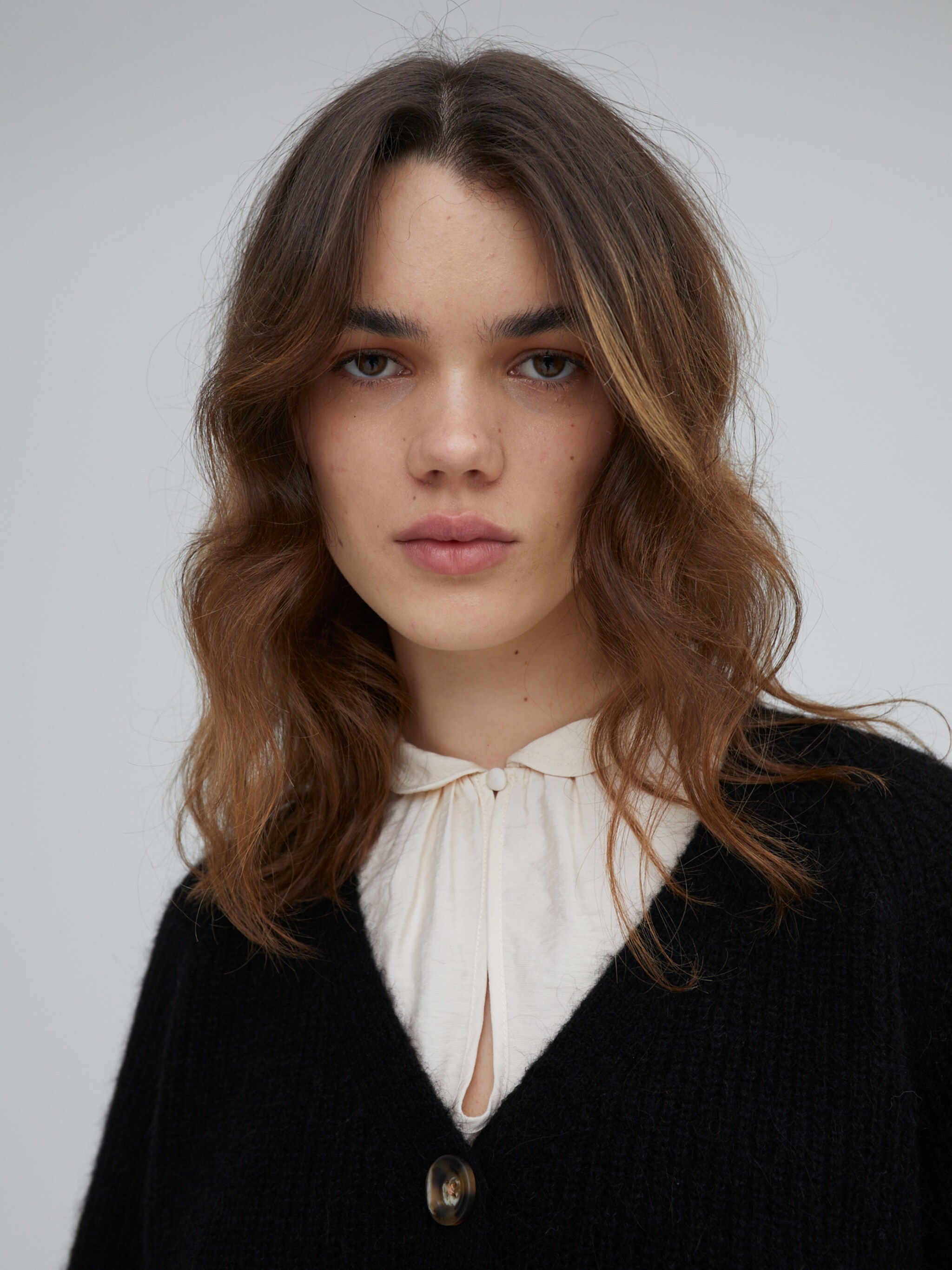 EDITED Producten Gebreid vest 'Vivienne' Zwart