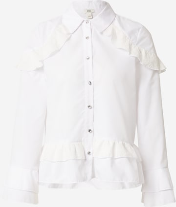 River Island Blouse in Wit: voorkant