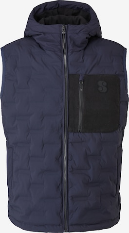 s.Oliver Bodywarmer in Blauw: voorkant