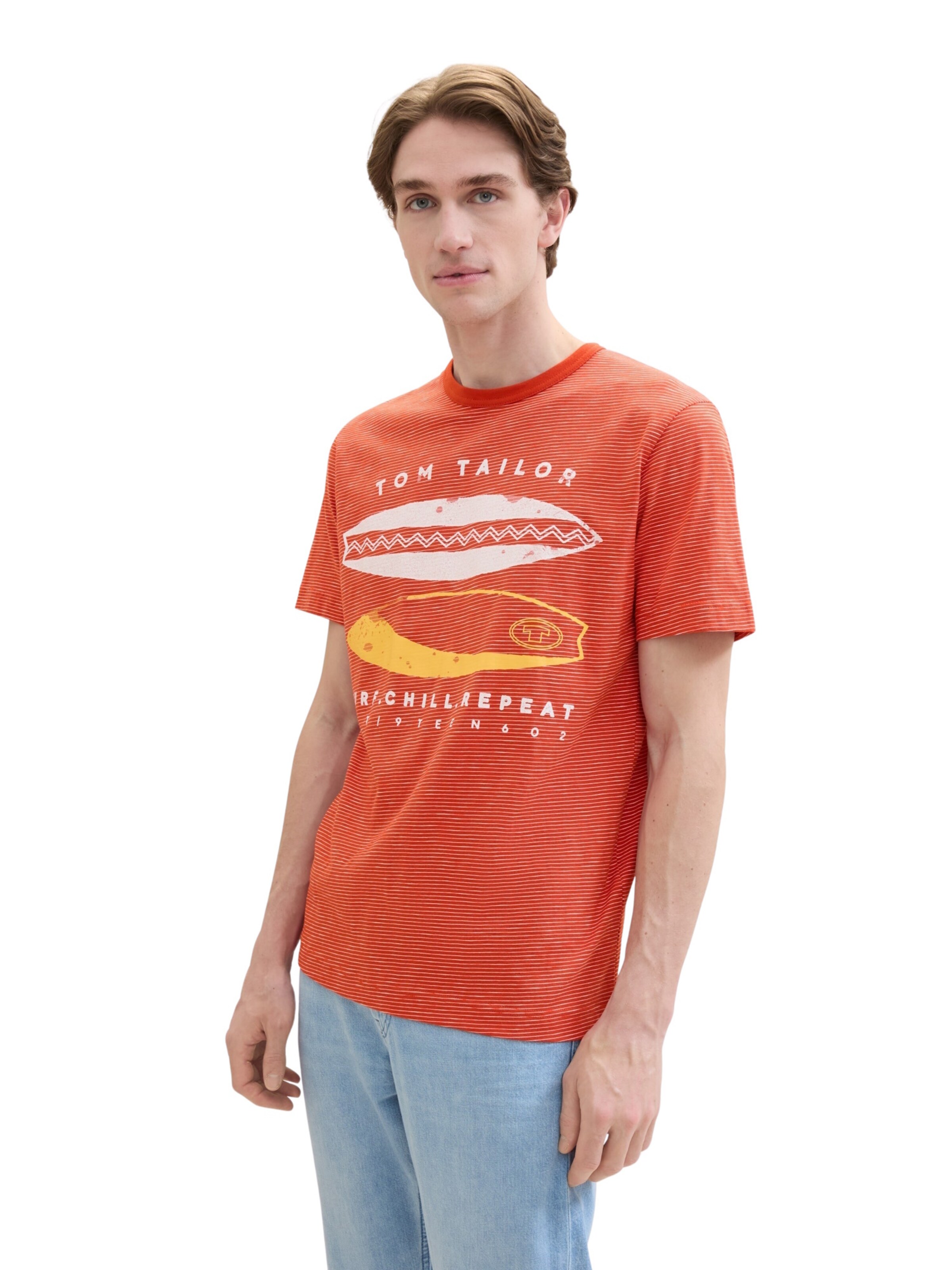 TOM TAILOR Shirt in Oranje