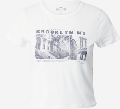 HOLLISTER T-shirt en gris / blanc, Vue avec produit